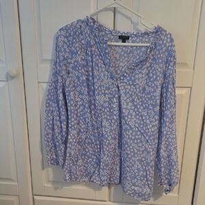 Floral Blue Women's Top